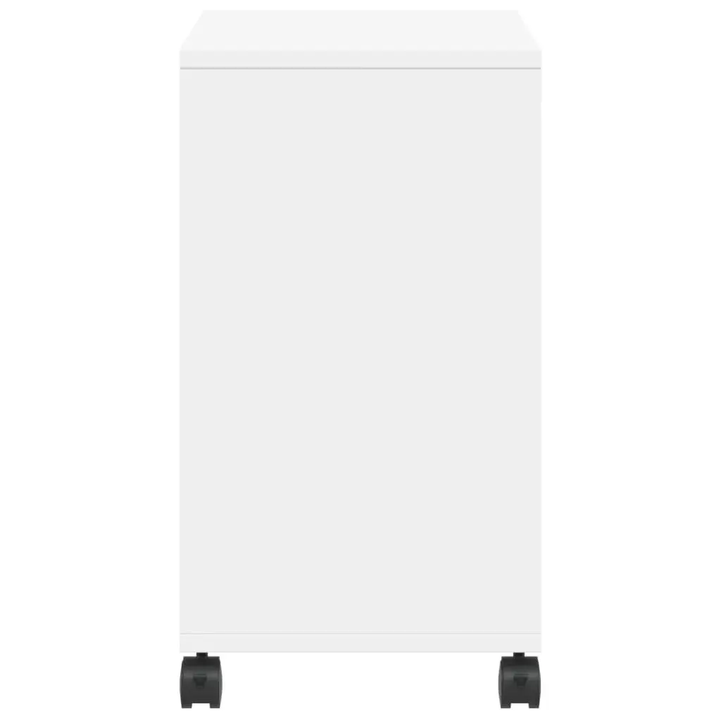End Table for Living Room White Engineered Wood 50 x 30 x 55 cm