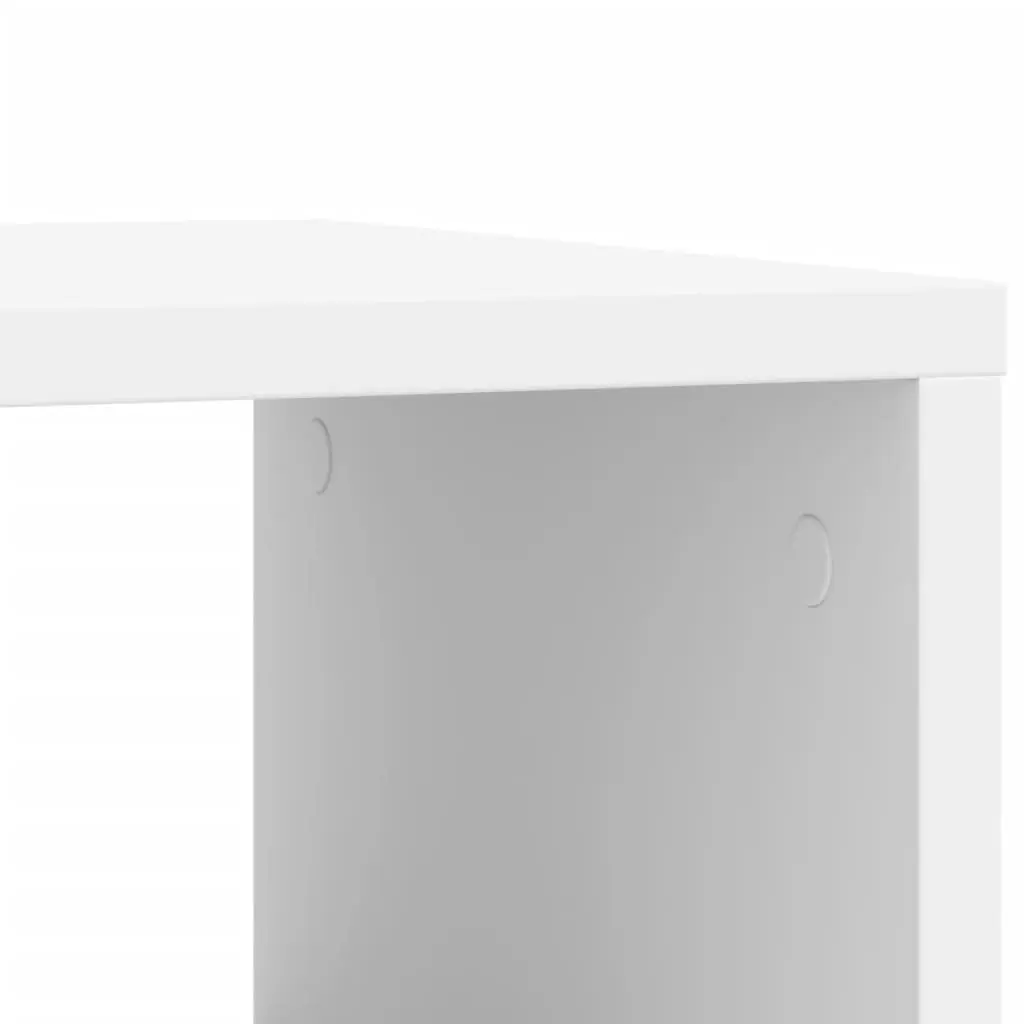 End Table for Living Room White Engineered Wood 50 x 30 x 55 cm