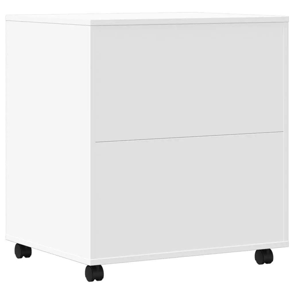 Printer Stand with Wheels for Office Organiser White 60 x 50 x 67 cm