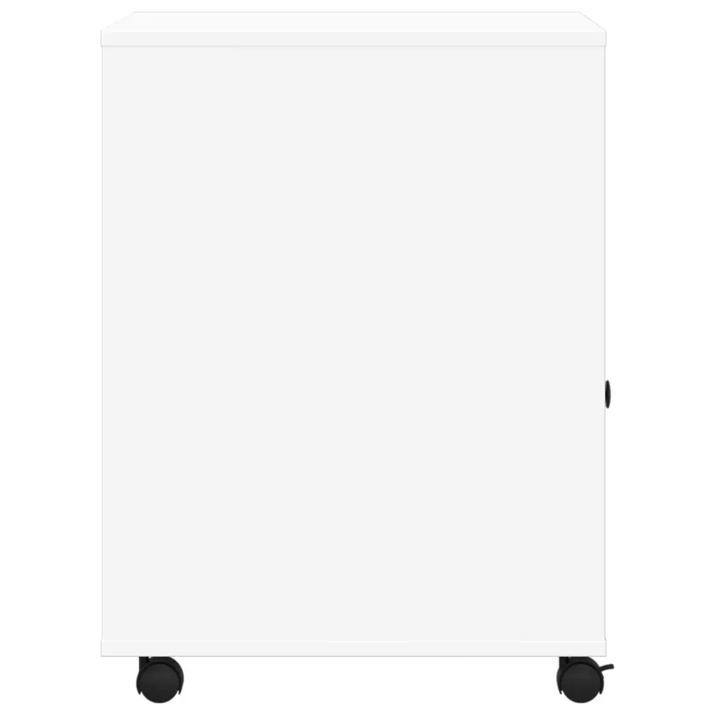 Printer Stand with Wheels for Office Organiser White 60 x 50 x 67 cm