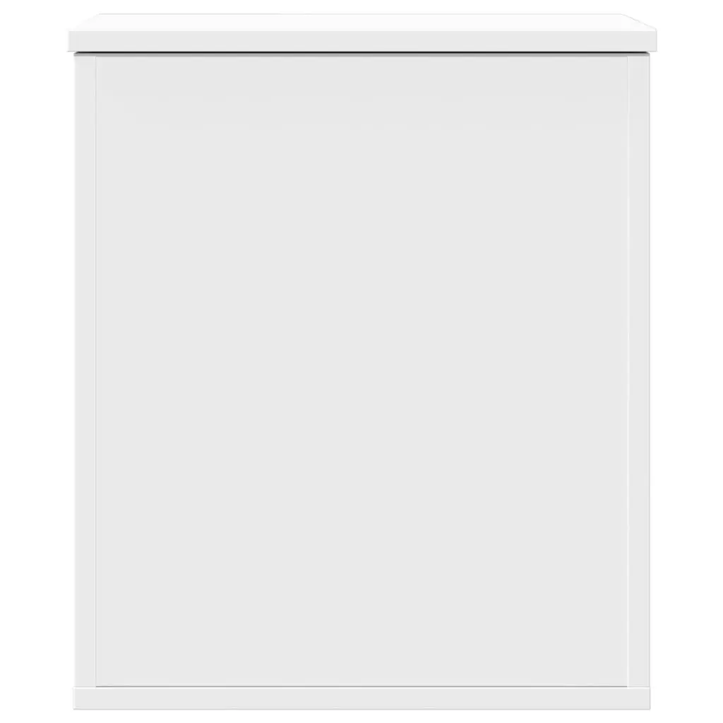 Storage Chest White Engineered Wood Box Bedroom Living Room 40 x 42 x 46 cm