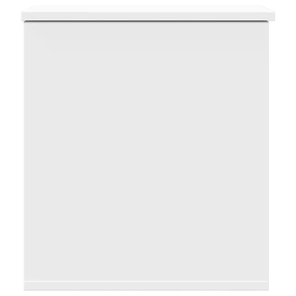Storage Chest White Engineered Wood Box Bedroom Living Room 40 x 42 x 46 cm