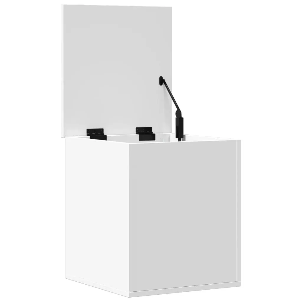 Storage Chest White Engineered Wood Box Bedroom Living Room 40 x 42 x 46 cm