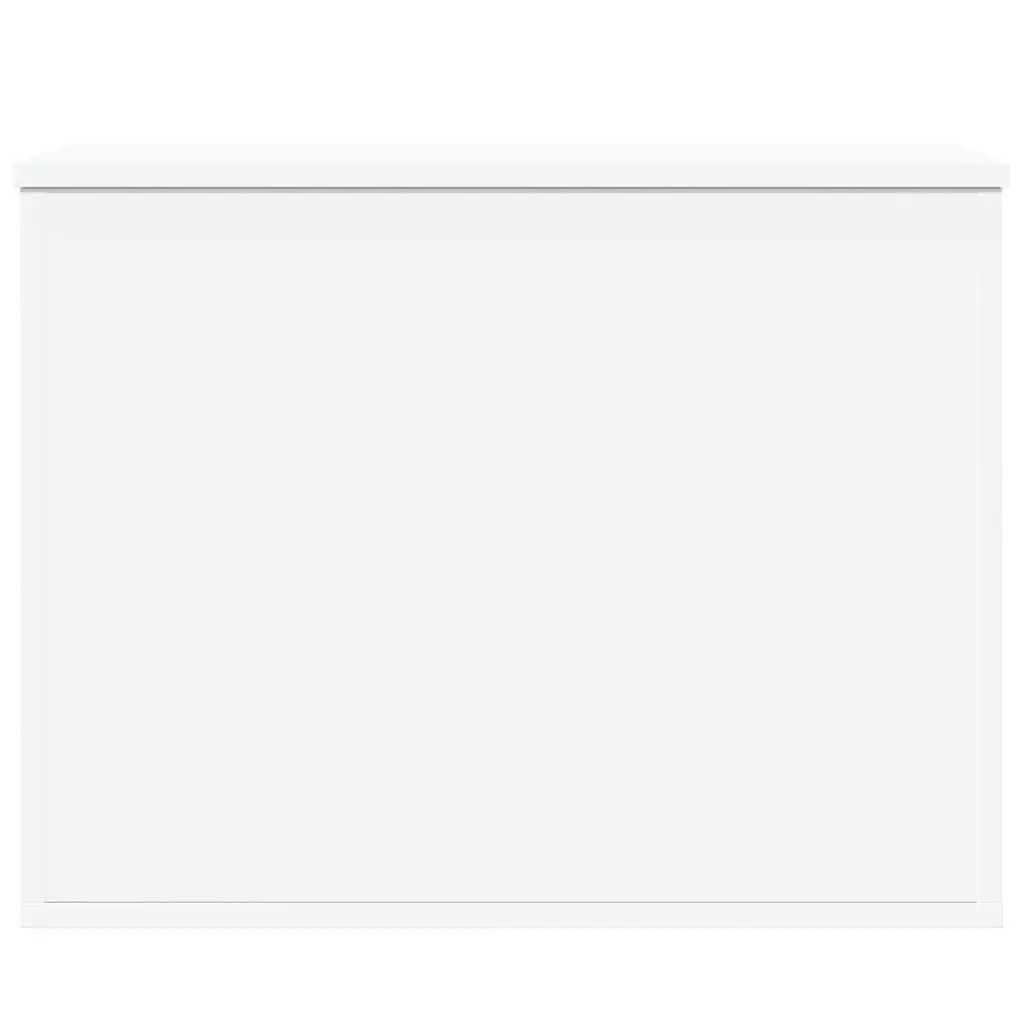 Storage Chest White for Living Room 60x42x46 cm Engineered Wood Toy Box Organiser Furniture