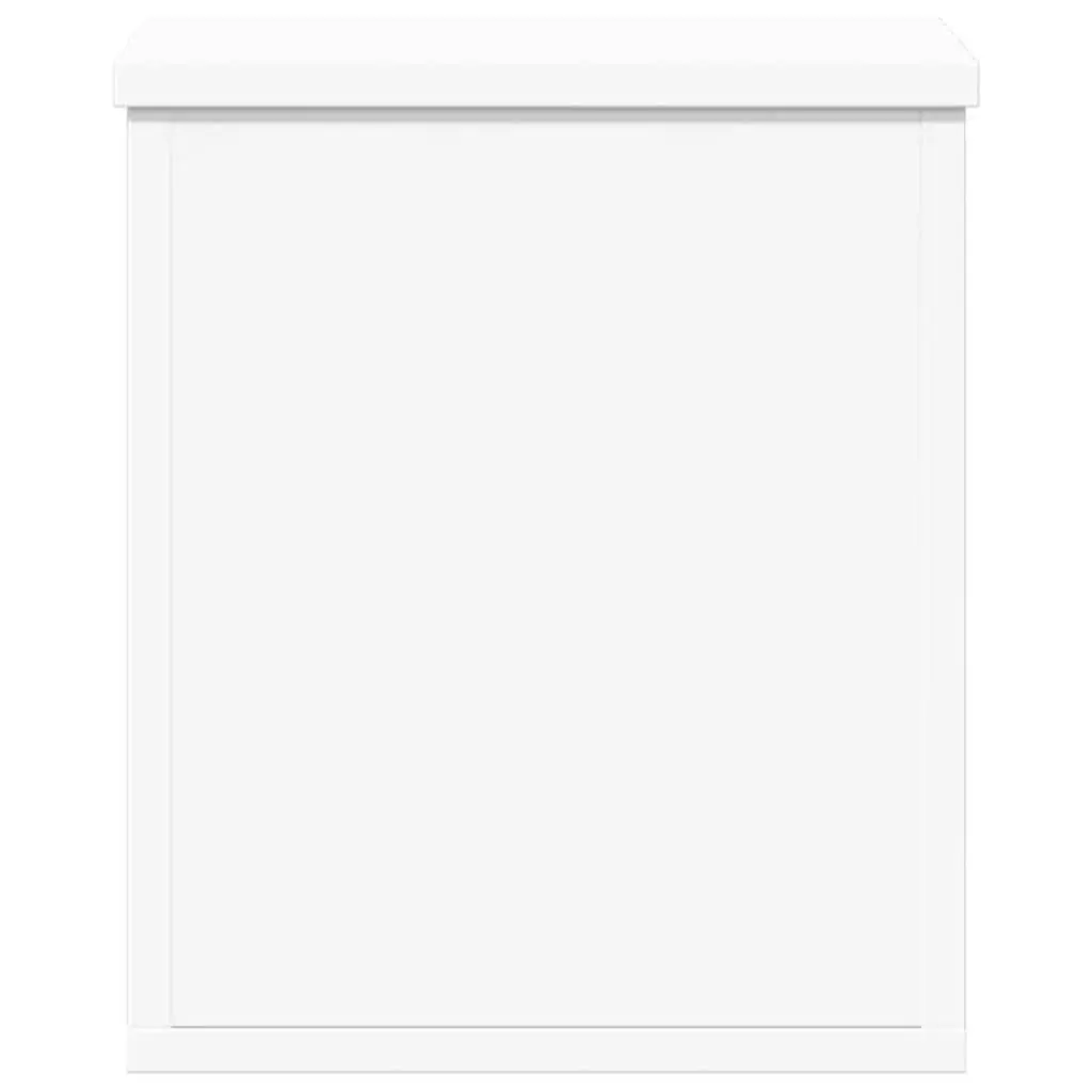 White Storage Box 30x35x35 cm Engineered Wood
