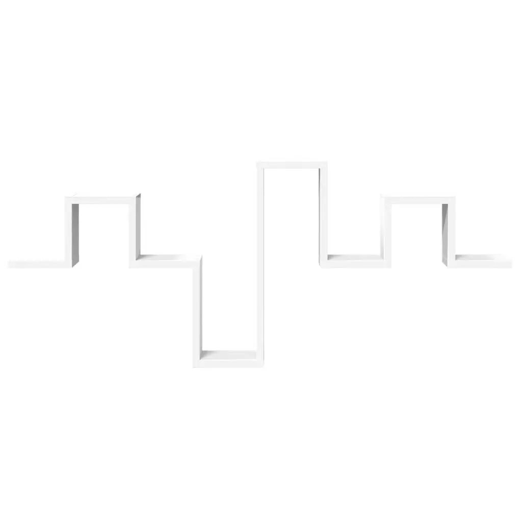Wall Shelf White 104.5x10x43 cm Storage Display Bookcase Organiser Shelving Unit