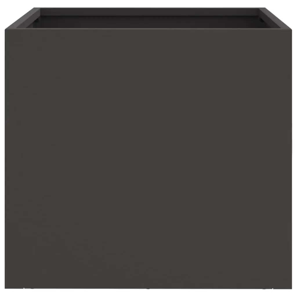 Steel Planters for Garden Black 32x30x29 cm 2 Piece