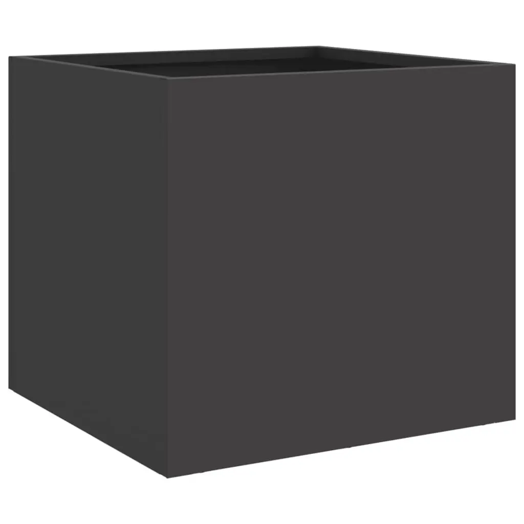 Steel Planters for Garden Black 32x30x29 cm 2 Piece