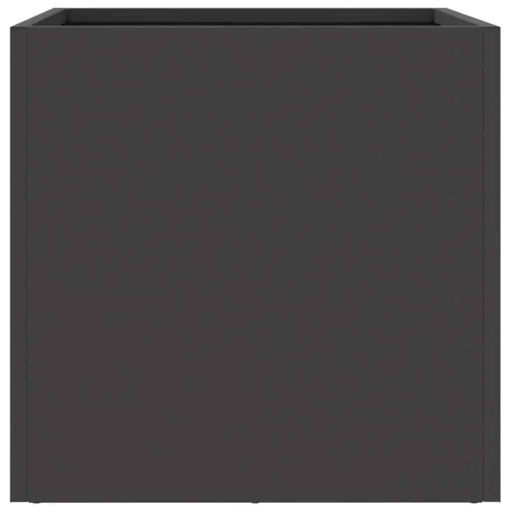 Steel Planters for Garden Black 32x30x29 cm 2 Piece