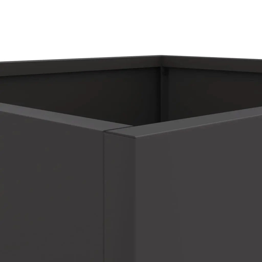 Steel Planters for Garden Black 32x30x29 cm 2 Piece