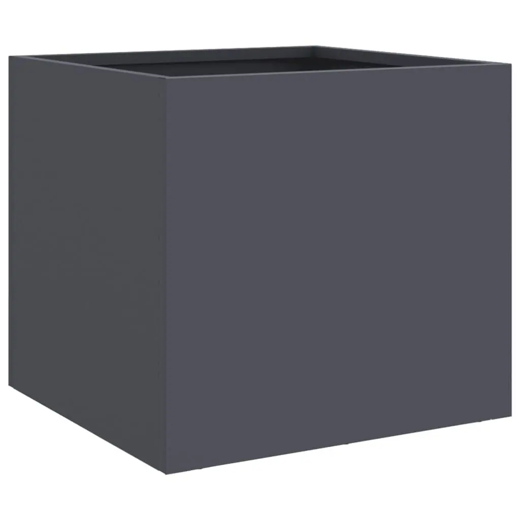 Steel Garden Planters for Patio 32x30x29 cm Anthracite