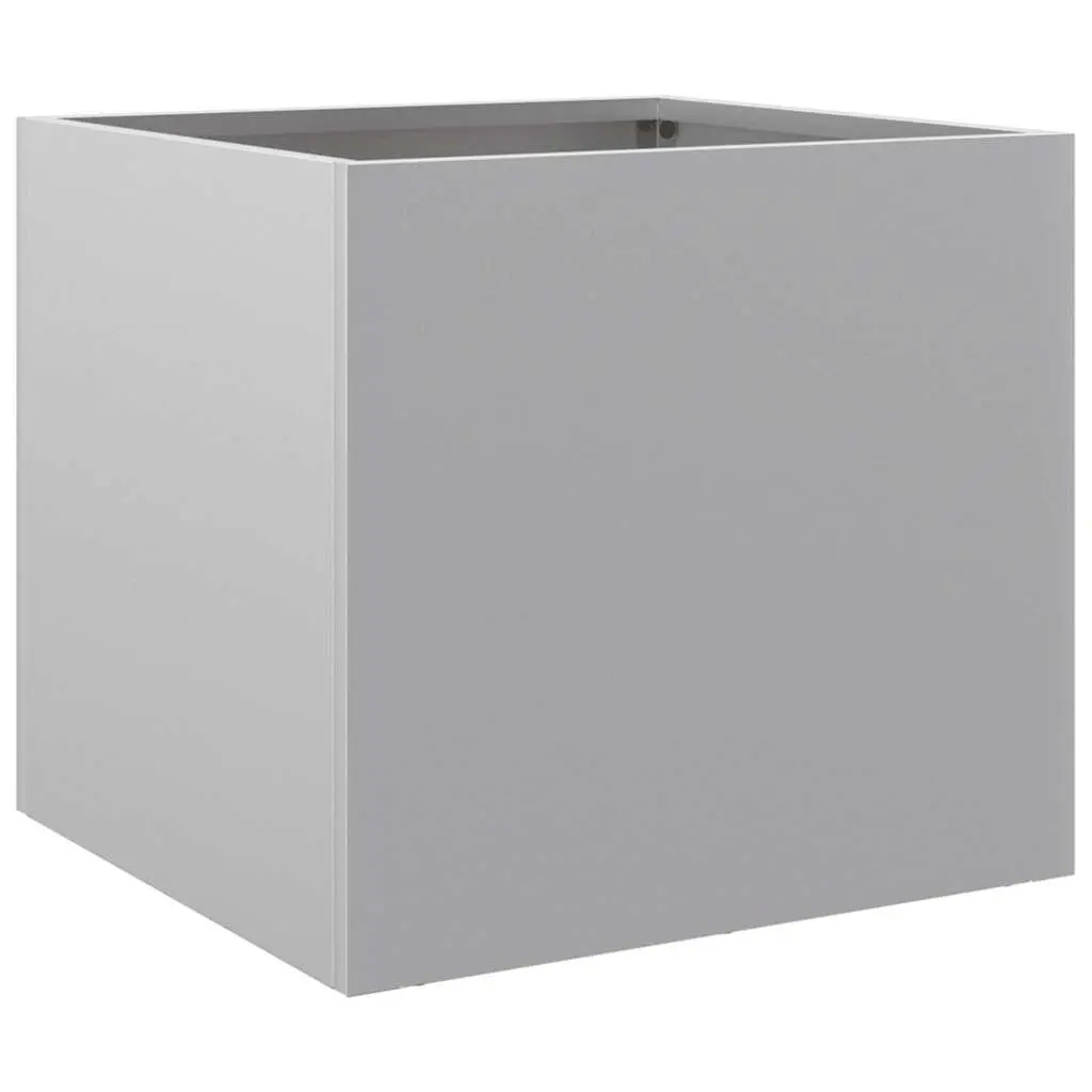 2 Silver Garden Planters, 32x30x29 cm