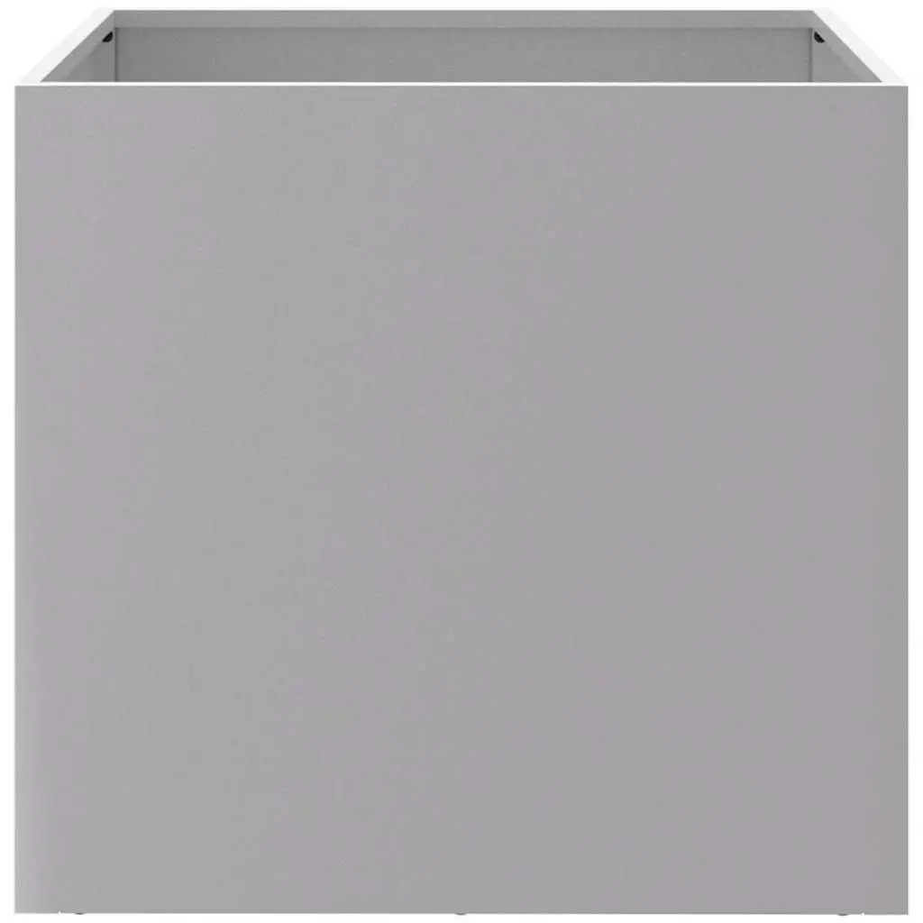 Galvanised Steel Planter Box Garden Patio Balcony 49x47x46cm