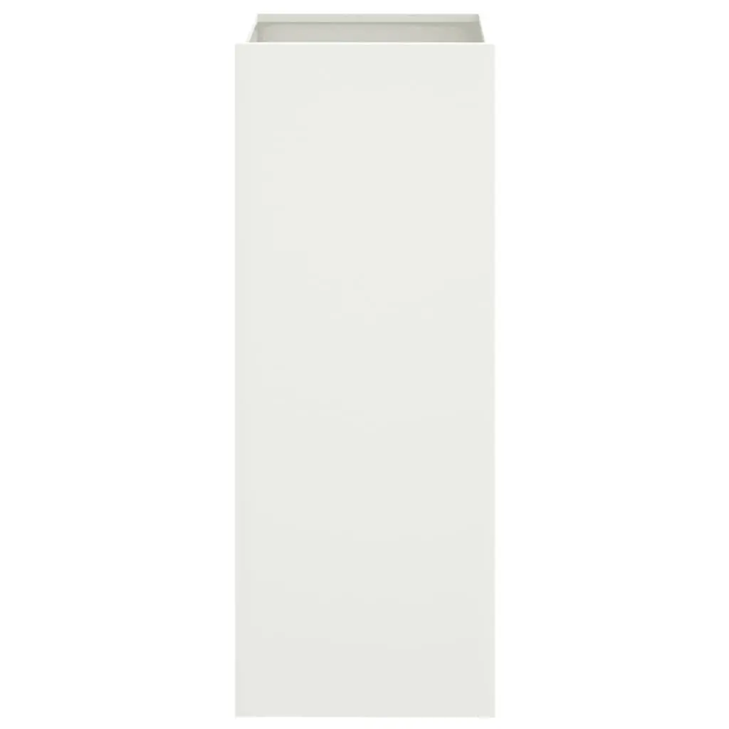 White Steel Planter Box