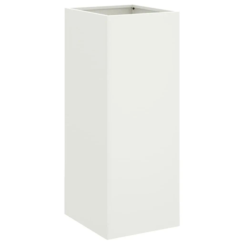 White Steel Planter Box