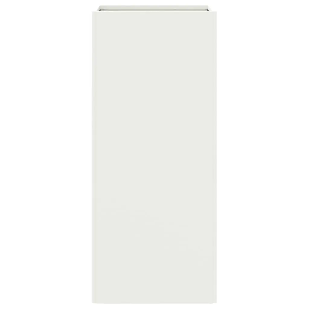 White Steel Planter Box