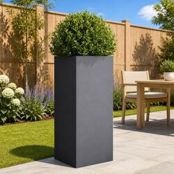 Steel Planter Anthracite Garden Flower Box Pots Raised Bed Outdoor Decoration
