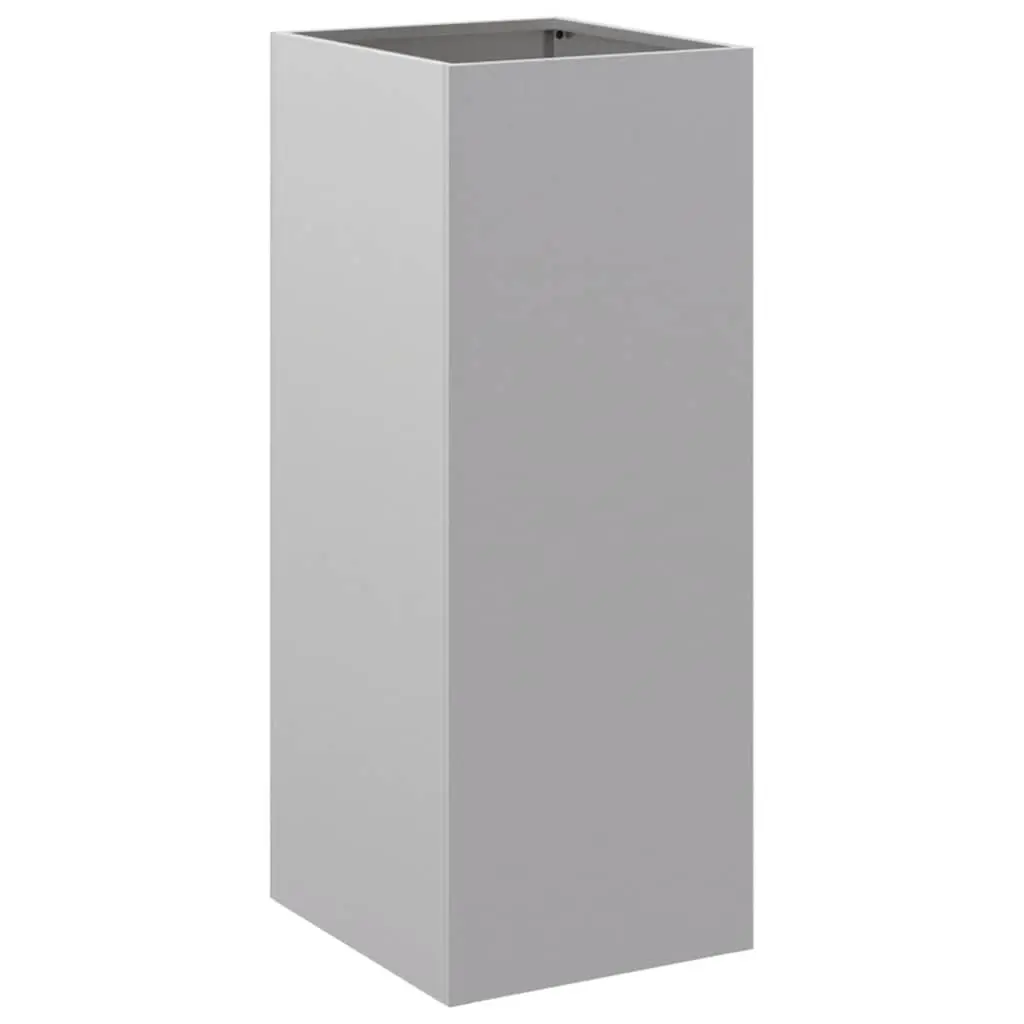 Garden Planter Silver Galvanised Steel Raised Bed Outdoor Patio Flower Box