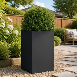 Steel Planter Anthracite 42x38x75cm: Dimensions and Material