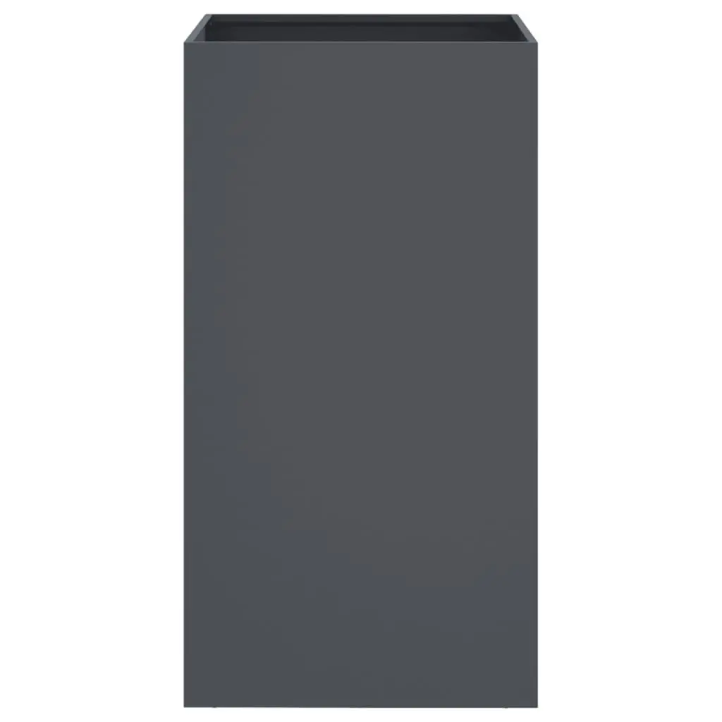 Steel Planter Anthracite Outdoor Garden Flower Box 42x38x75cm