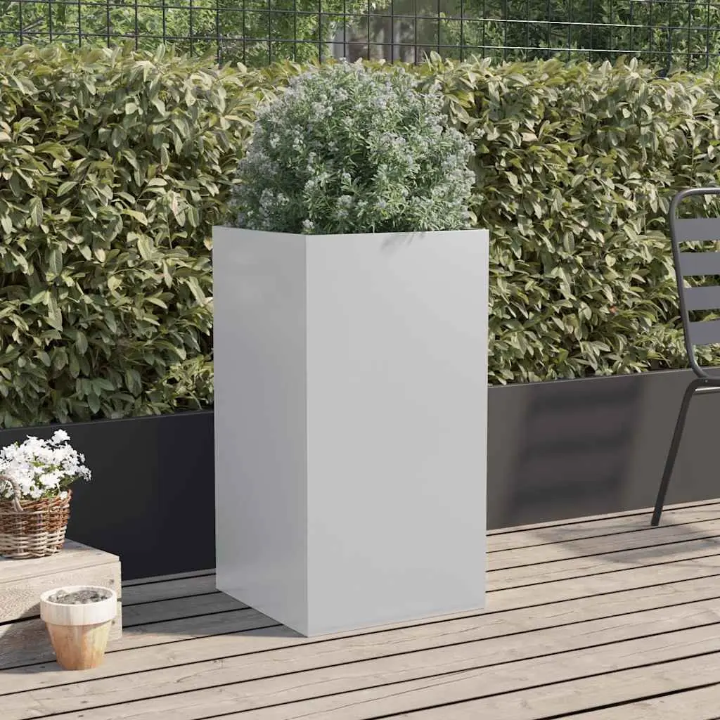 Galvanised Steel Planter Garden 42x38x75 cm