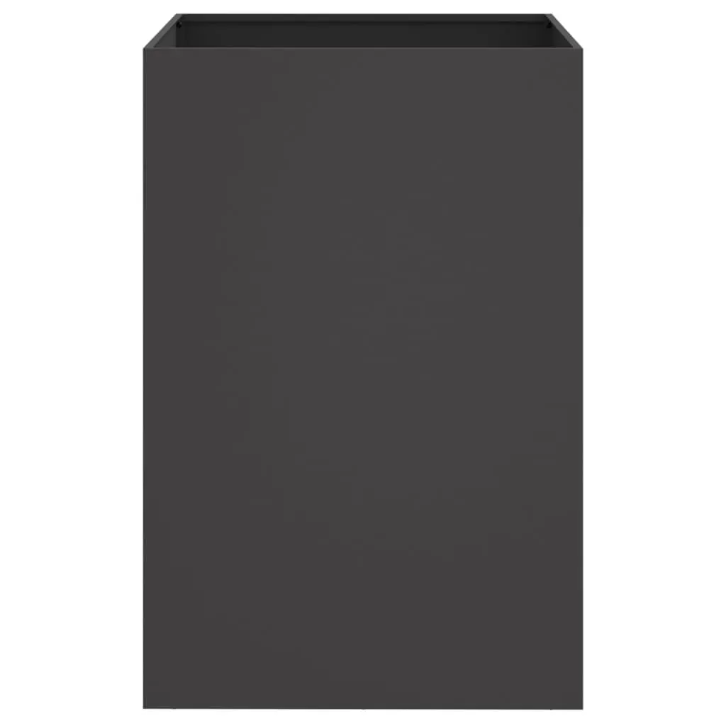 Black Steel Planter Box Garden Raised Bed Flower Container Outdoor Decor