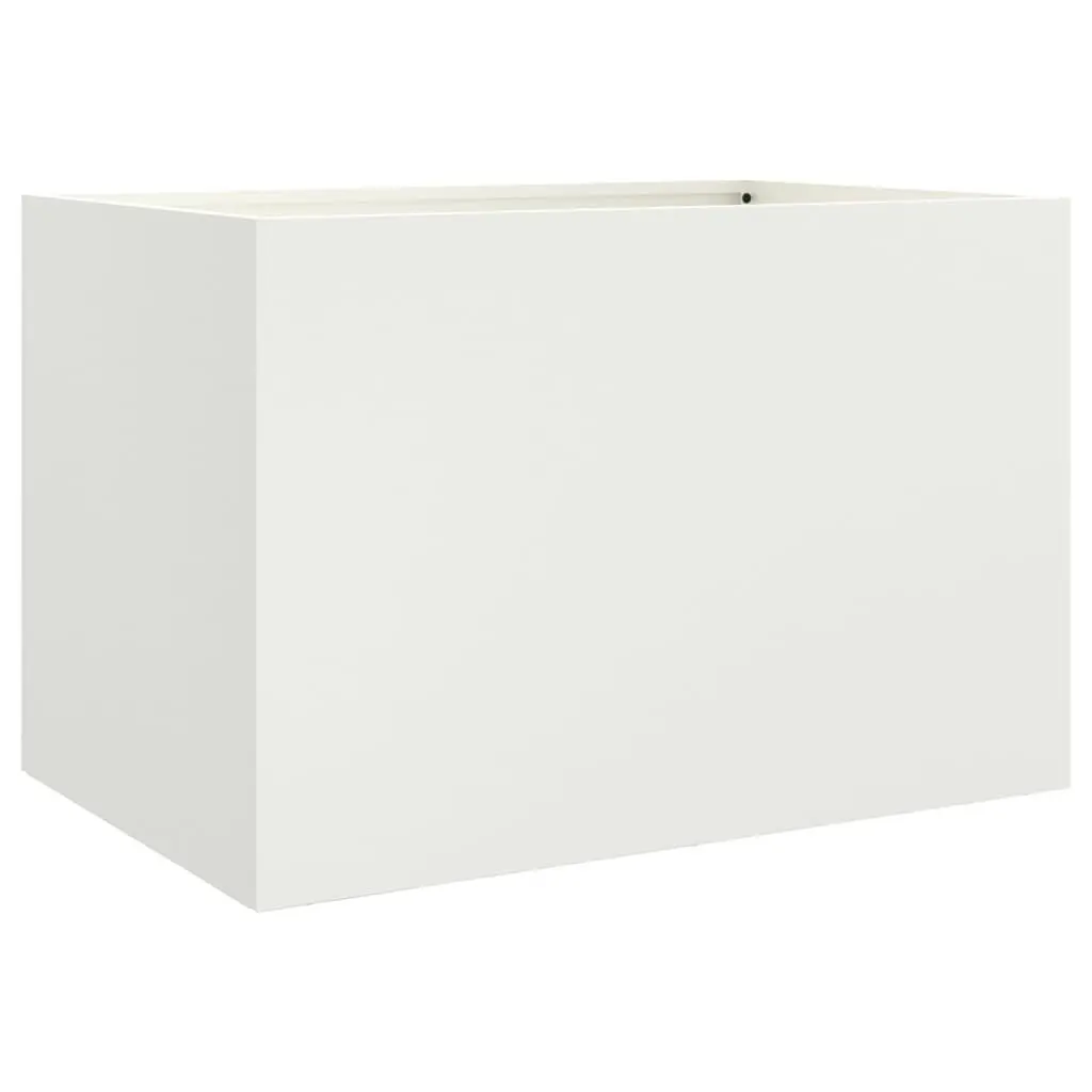 Planter Box Outdoor 62x40x39 cm Steel Raised Bed Garden Decoration