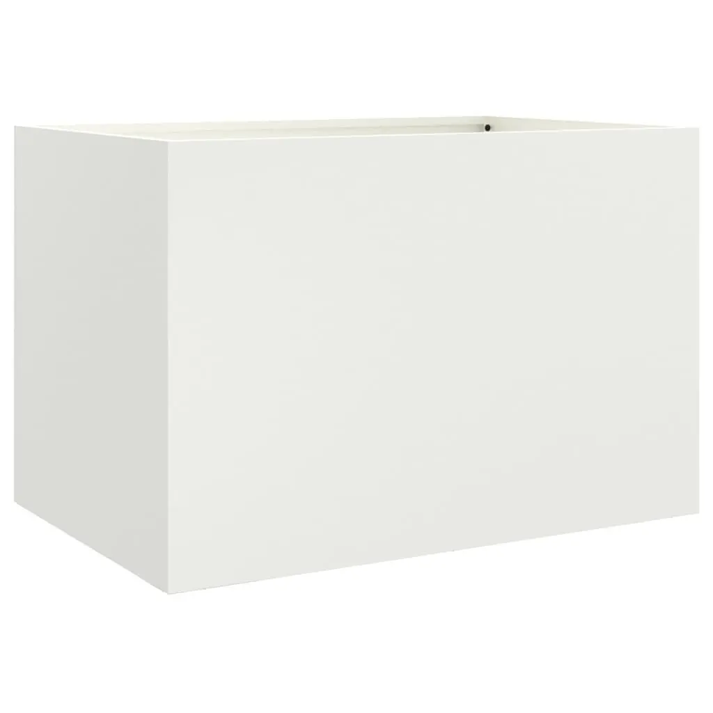 Planter Box Outdoor 62x40x39 cm Steel Raised Bed Garden Decoration