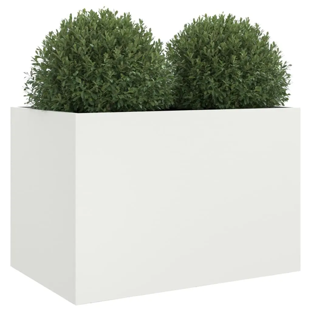 Planter Box Outdoor 62x40x39 cm Steel Raised Bed Garden Decoration