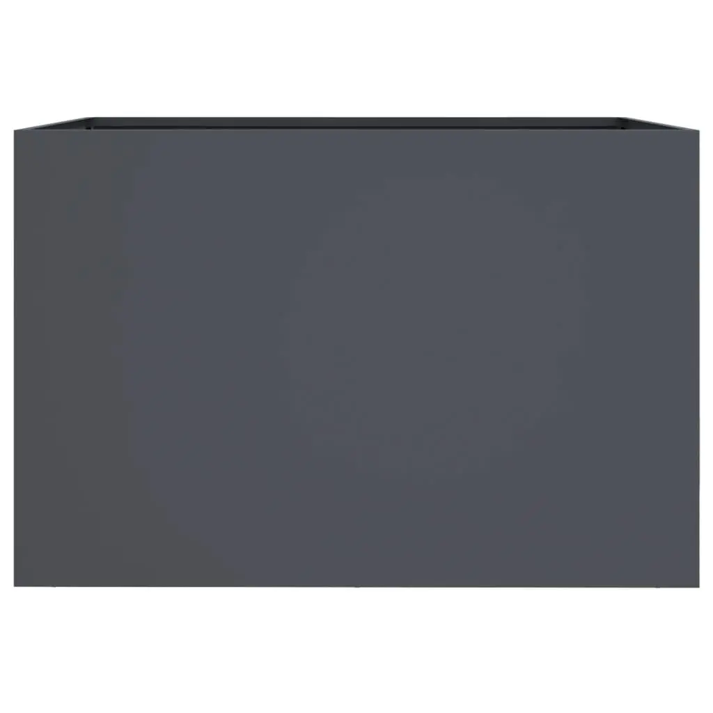 Steel Planter for Garden 62x40x39 cm Anthracite Raised Flower Bed Container Box