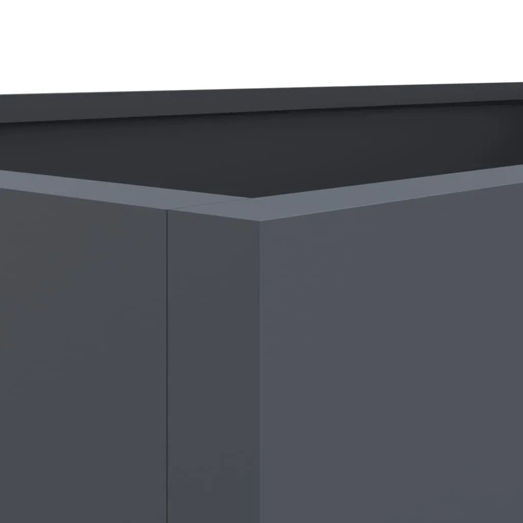 Steel Planter for Garden 62x40x39 cm Anthracite Raised Flower Bed Container Box