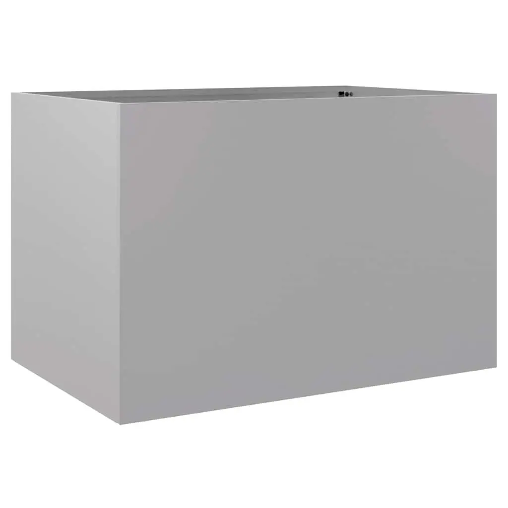 Galvanised Steel Planter Outdoor Garden Patio Flower Box 62 x 47 x 46 cm