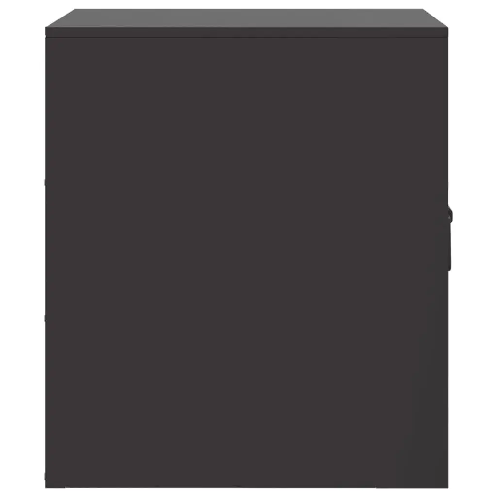 Bedside Cabinets 2 Pieces Black Bedroom Storage Tables Nightstand Furniture