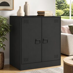 Black Sideboard Dimensions: 67W x 39D x 73H cm