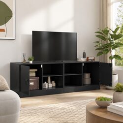 TV Cabinet Dimensions: 67x39x44 cm, Black, 2 Units