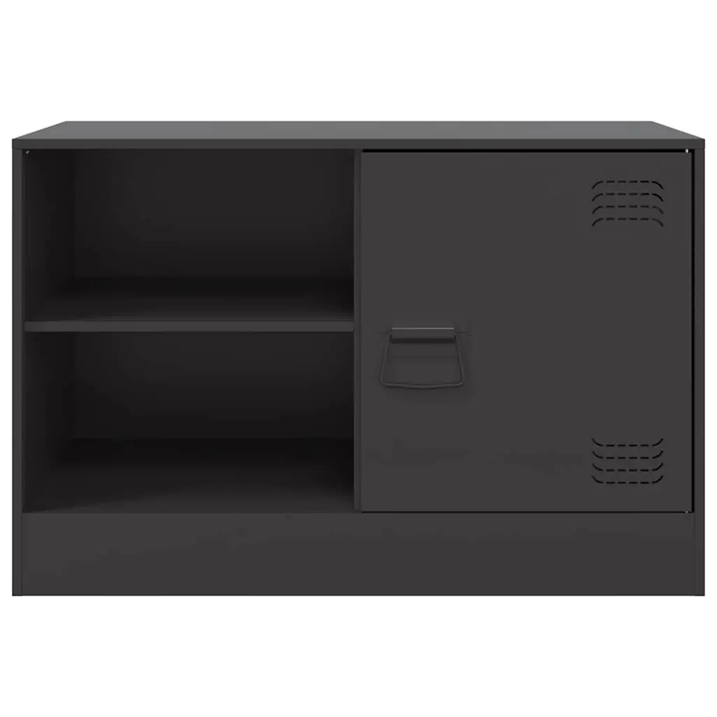 TV Cabinet Storage Unit 2 Pieces Black 67x39x44 cm
