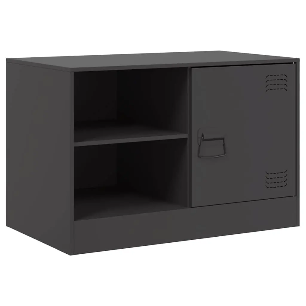 TV Cabinet Storage Unit 2 Pieces Black 67x39x44 cm
