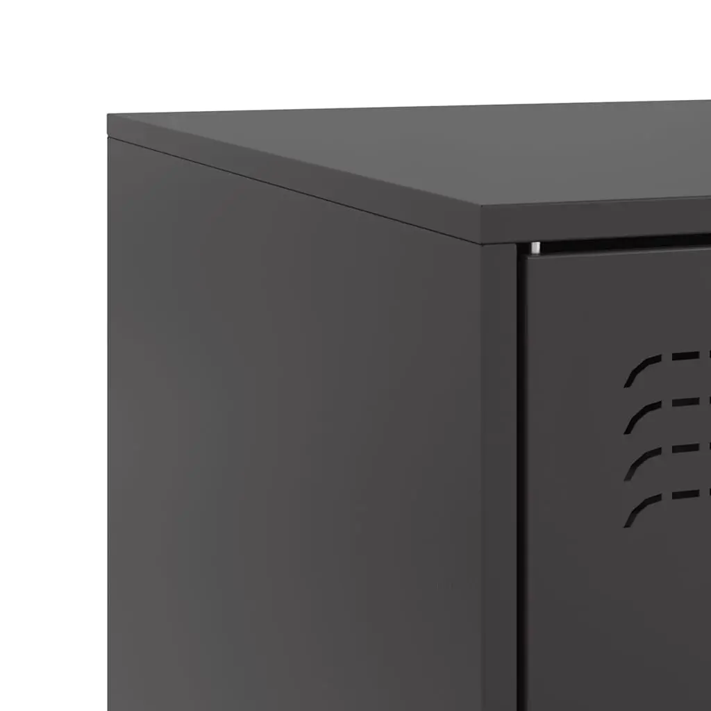 TV Cabinet Storage Unit 2 Pieces Black 67x39x44 cm
