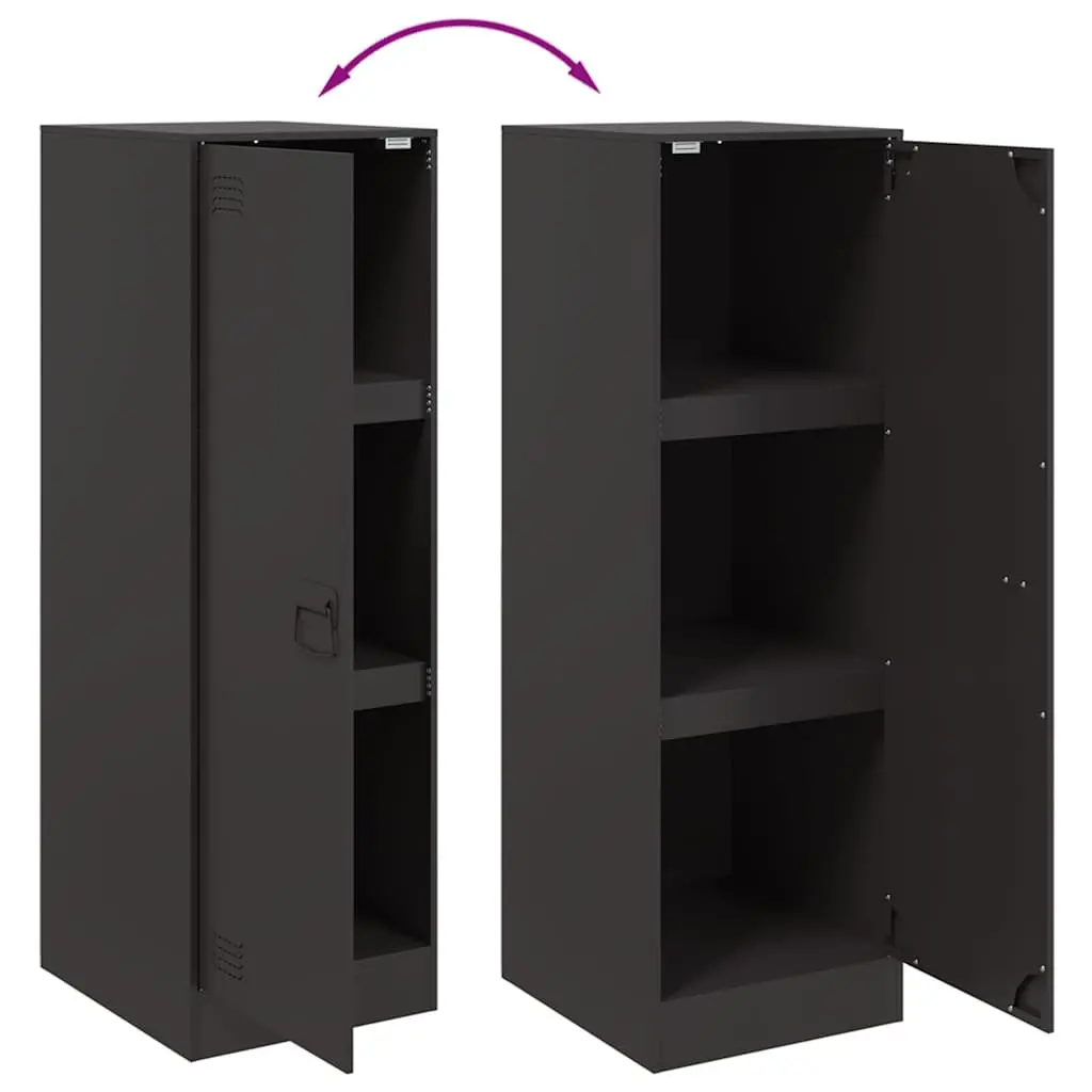 Sideboard Storage Cabinet Black Living Room 34.5x39x107 cm