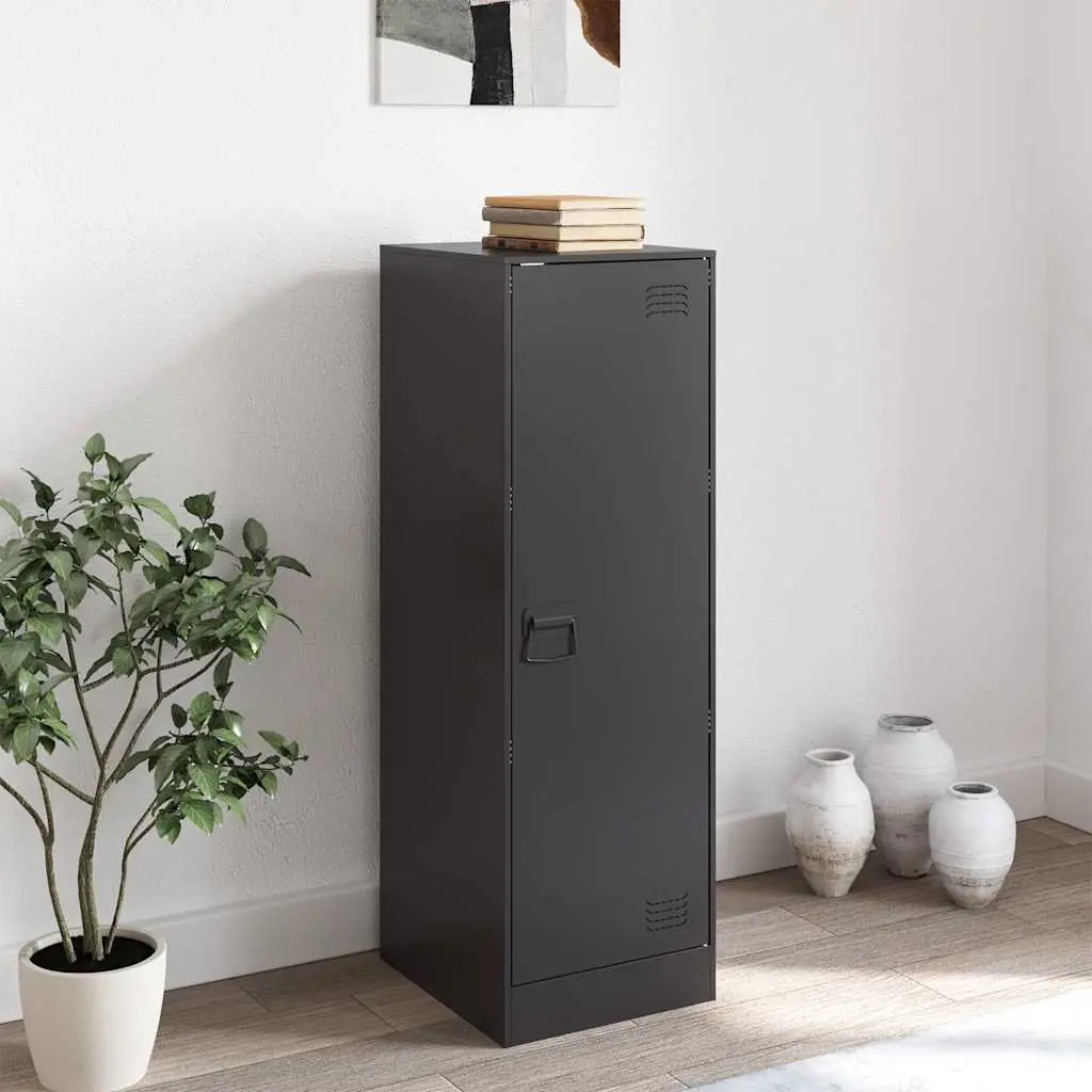 Sideboard Storage Cabinet Black Living Room 34.5x39x107 cm