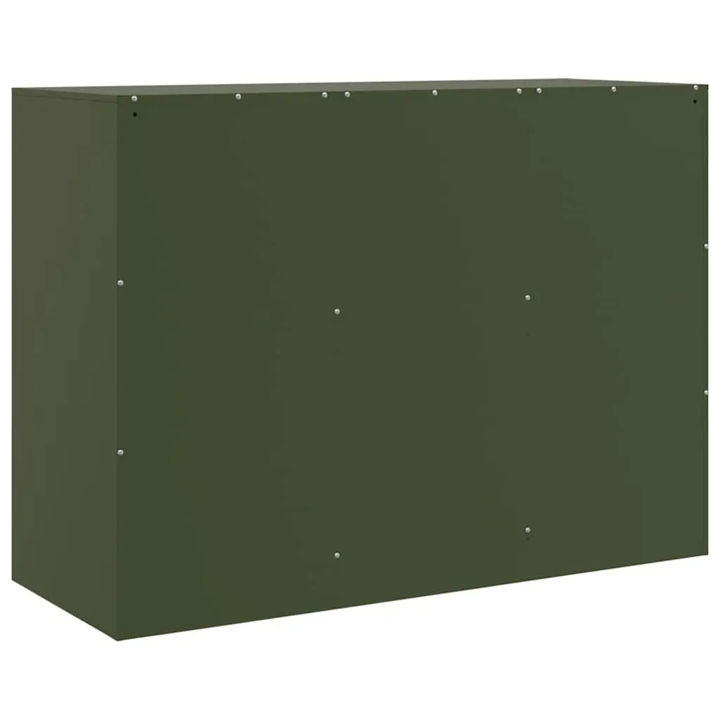 Olive Green Sideboard Storage Cabinet