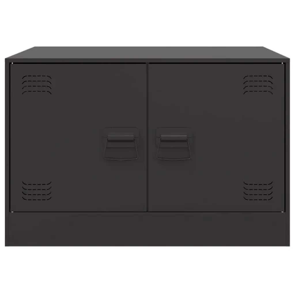 Coffee Table Black Modern Design Storage Shelves Living Room Furniture