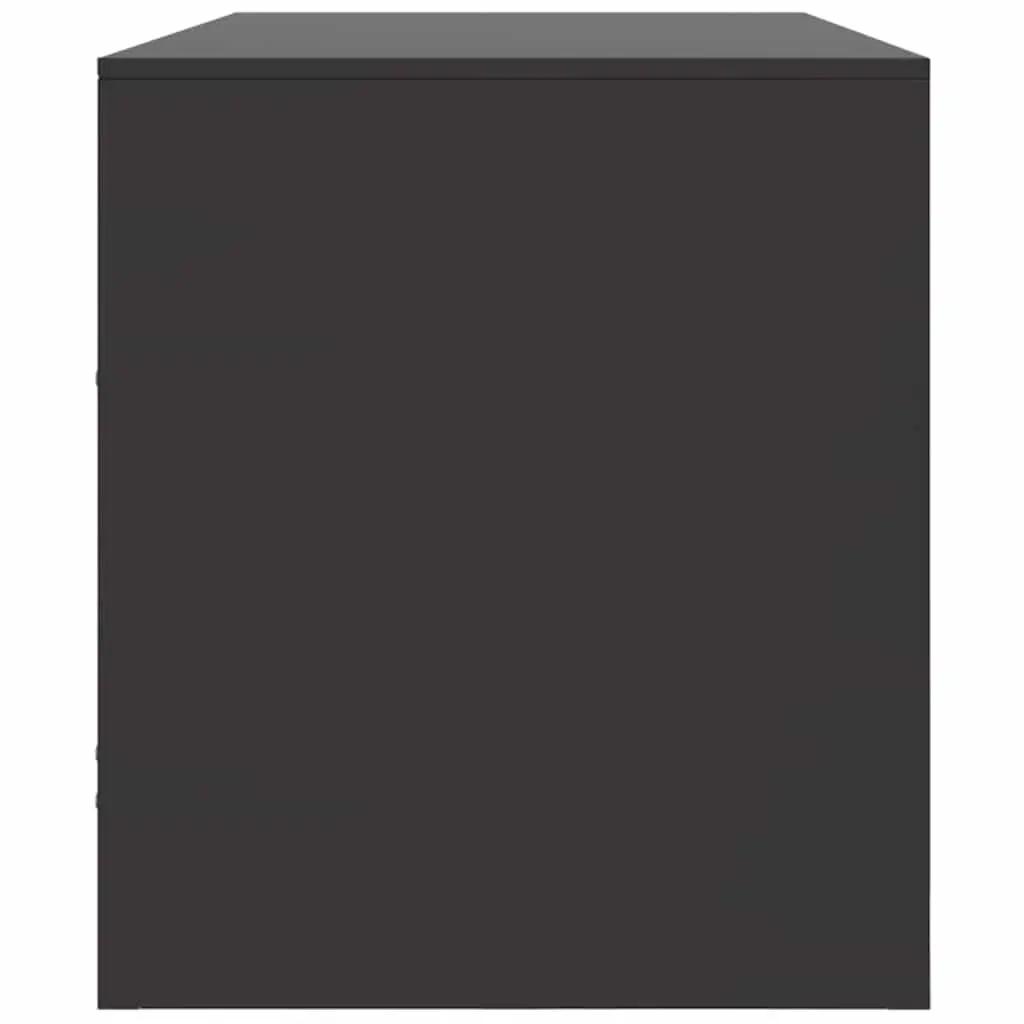 TV Cabinet Black Storage Unit for Living Room Bedroom 99x39x44 cm