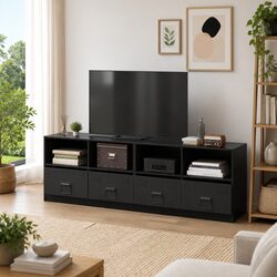 Black TV Cabinets - Dimensions: 67 x 39 x 44 cm