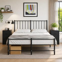 Bedside Cabinets 2 Pieces Black 34.5x39x62cm Storage Nightstand Cabinet