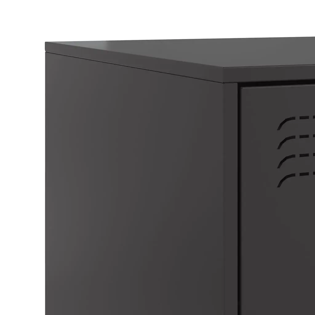 Bedside Cabinets 2 Pieces Black 34.5x39x62cm Storage Nightstand Cabinet
