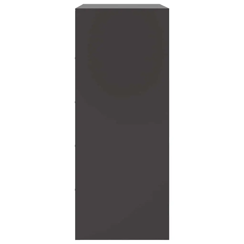 Black Highboard Sideboard Storage Cabinet 67x39x95 cm