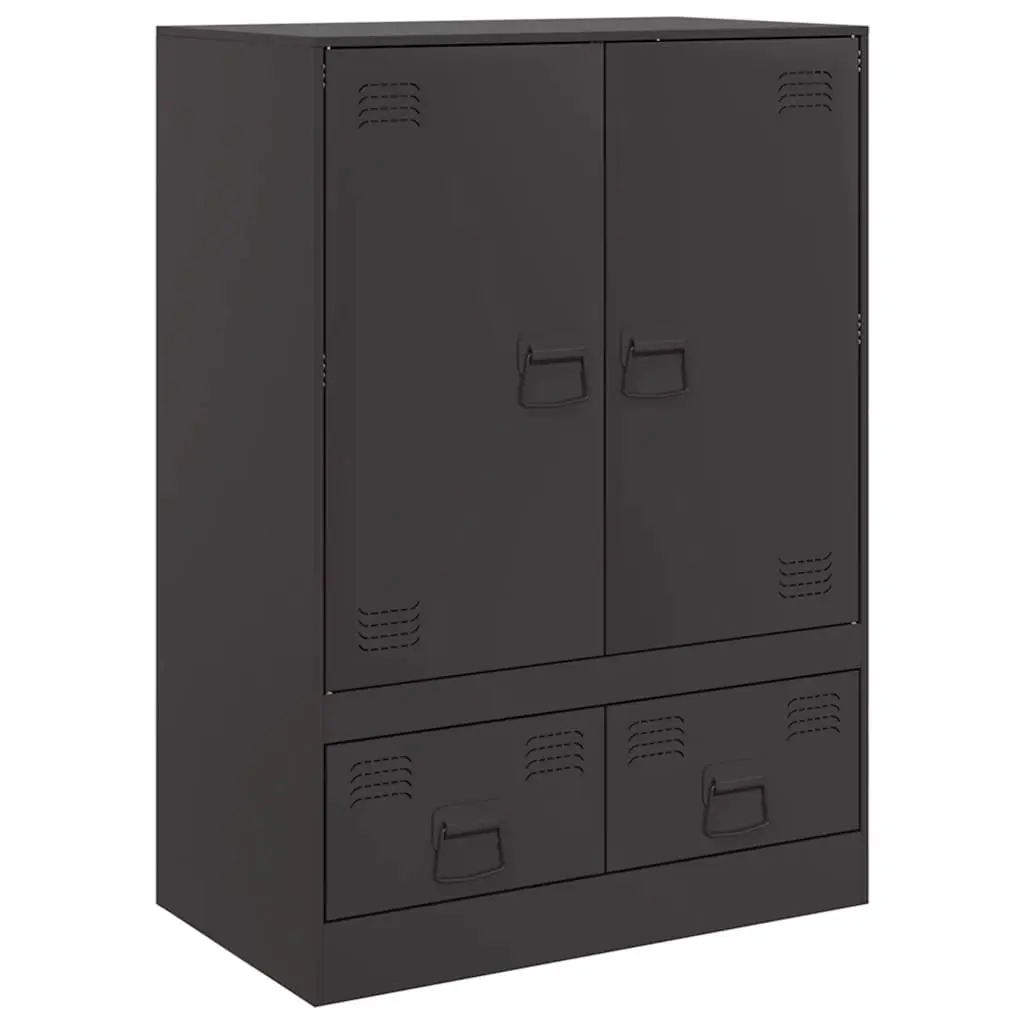 Highboard Storage Cabinet with Cold-Rolled Steel Frame
