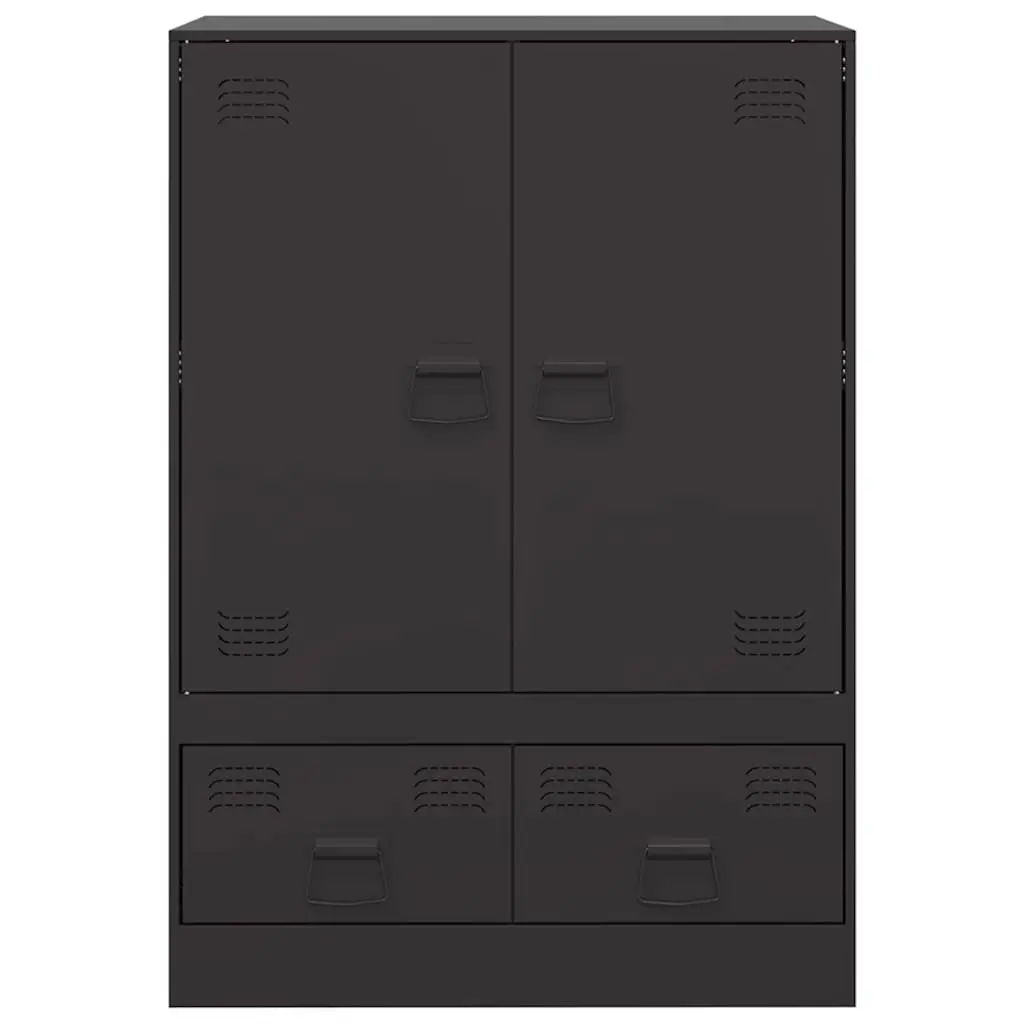 Highboard Storage Cabinet with Cold-Rolled Steel Frame