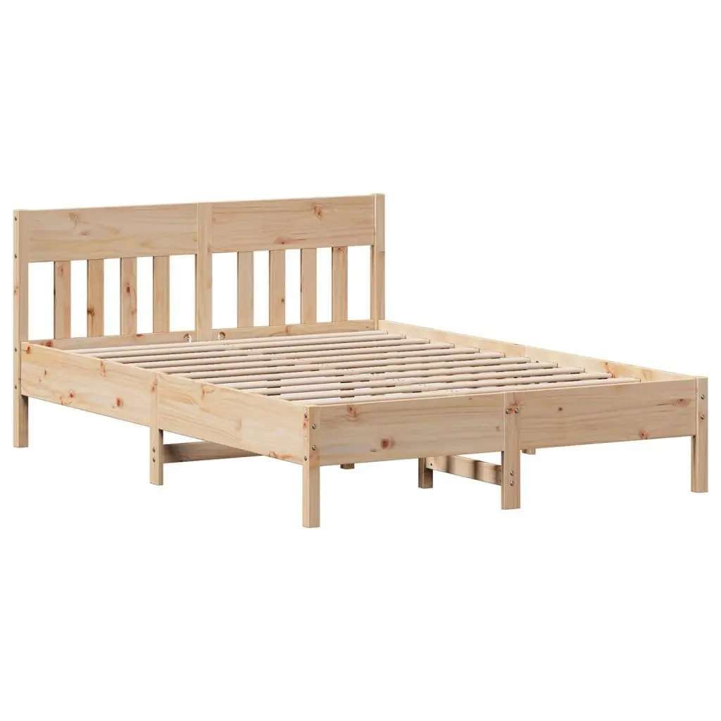 Solid Pine Bed Frame 135x190 cm